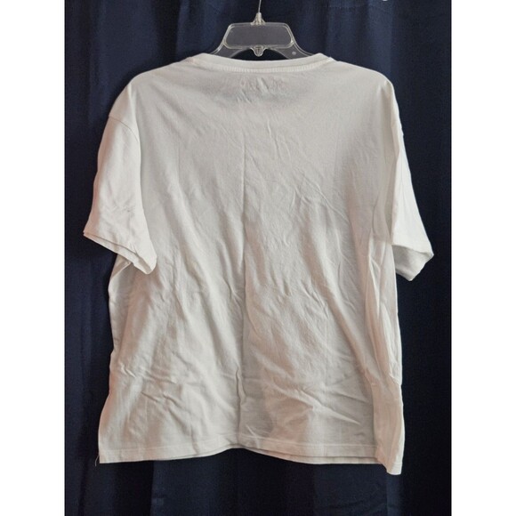 Def Leppard Rock of Ages Tee LG White Leopard Graphic Tour Band Shirt Retro 80s - Picture 2 of 8